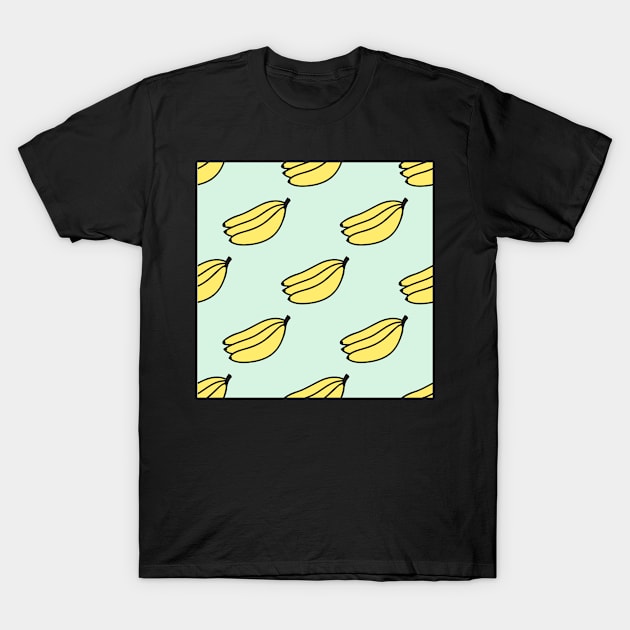 Cute banana pattern T-Shirt by runlenarun